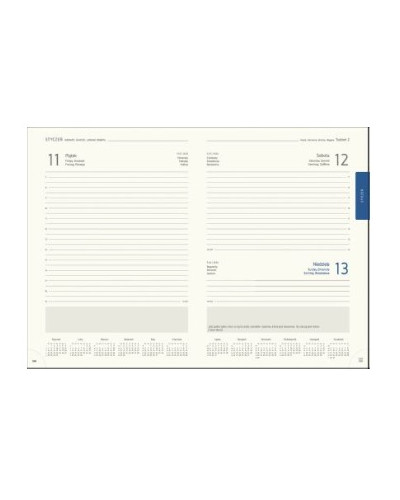 Kalendarz dzienny 2027 A5