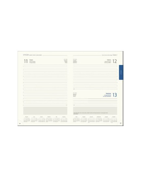 Kalendarz dzienny 2027 A5