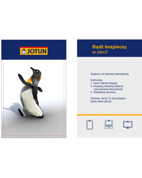 BIODEGRADOWALNA zasłona do kamer internetowych