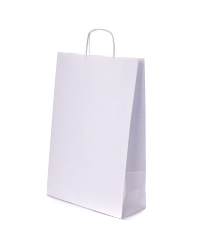 Torba z papieru z uchwytem papierowym skręcanym