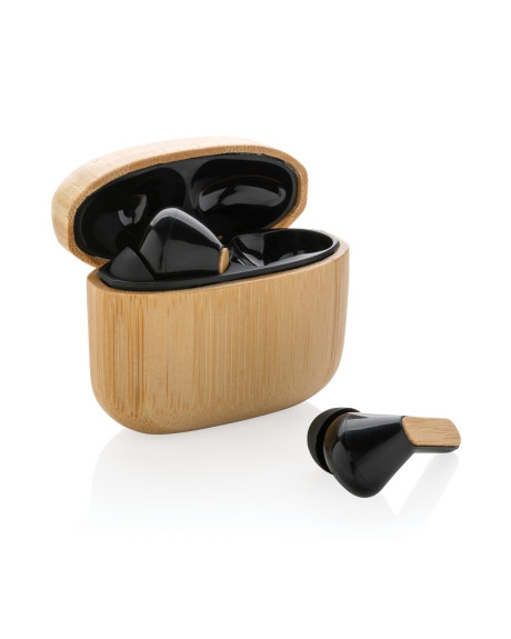 Douszne słuchawki bezprzewodowe TWS, plastik z recyklingu P329.939