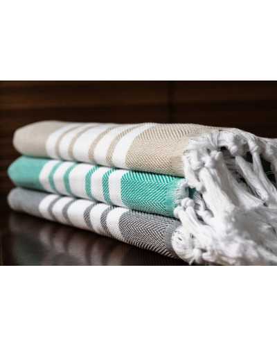 Turecki ręcznik plażowy - Fouta - Hammam 100x180 cm